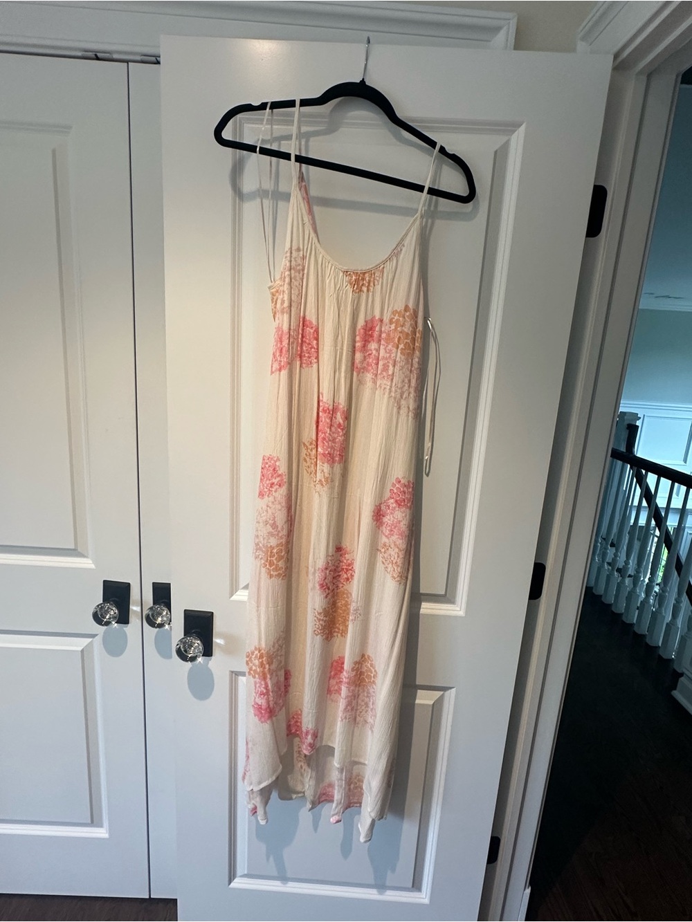 lovestitch Cream Dress with Pink Floral Wash
